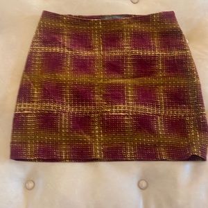 Mini skirt, size 38, waist 14.5 inches. Made in France